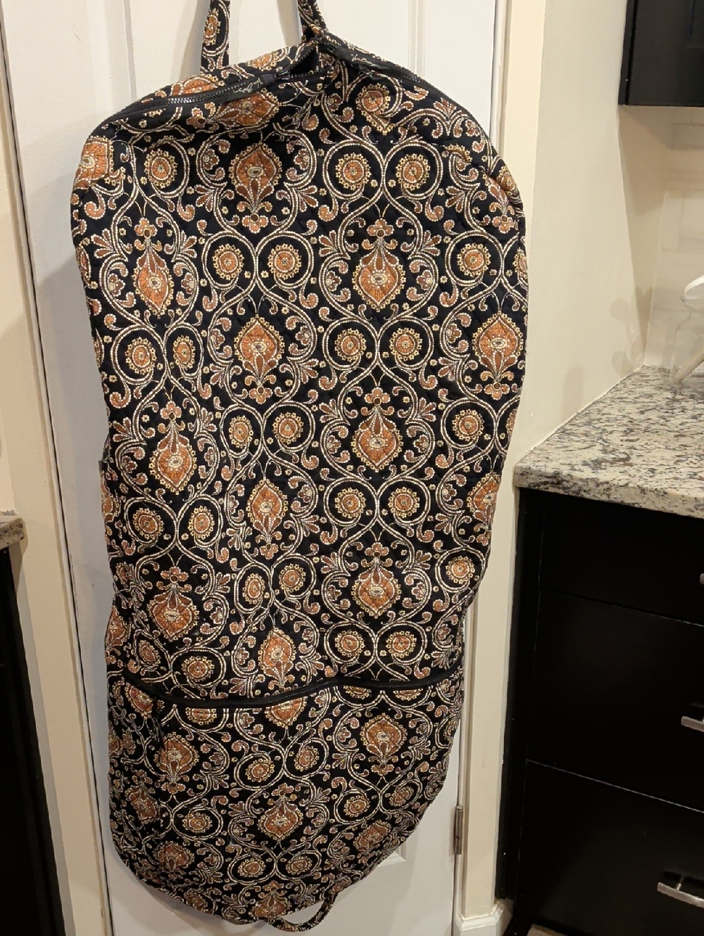 Vera Bradley Garment Bag in Black and Copper